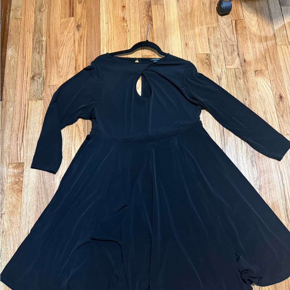 Torrid Black Long Sleeve Dress with Keyhole
